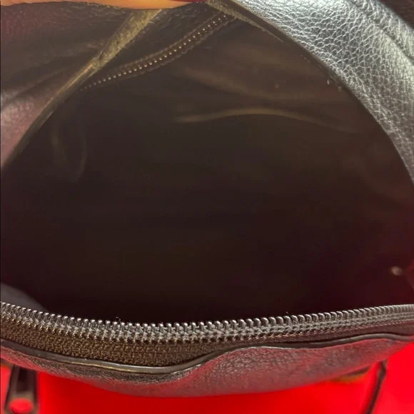 Rebecca Minkoff Emma Leopard print Backpack in black leather and Calf Hair NWOT - Picture 9 of 11